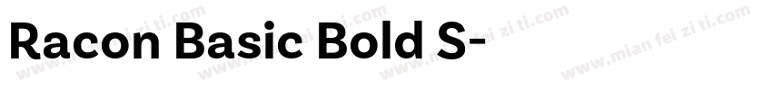 Racon Basic Bold S字体转换